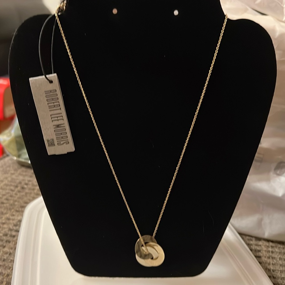 Robert Lee Morris Soho gold tone infinity circles